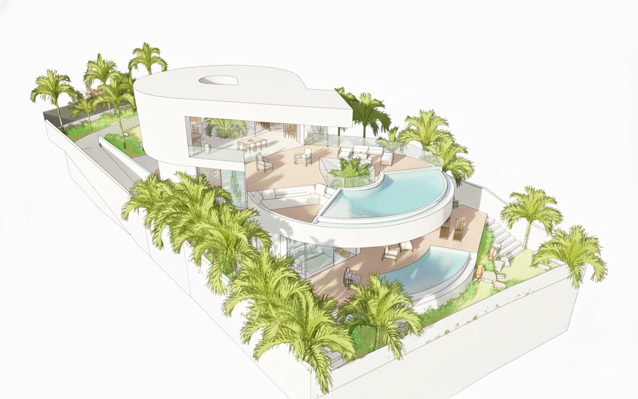 Render actual de Villa Infinity desde B GROTH