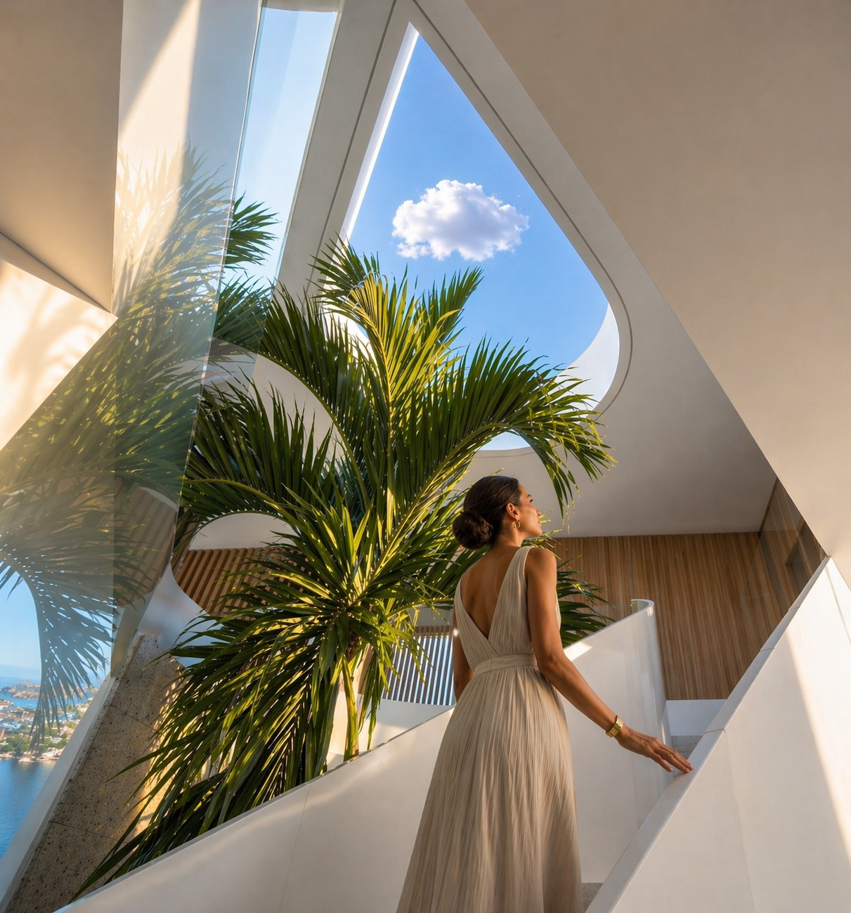 Render arquitectónico de Villa Infinity