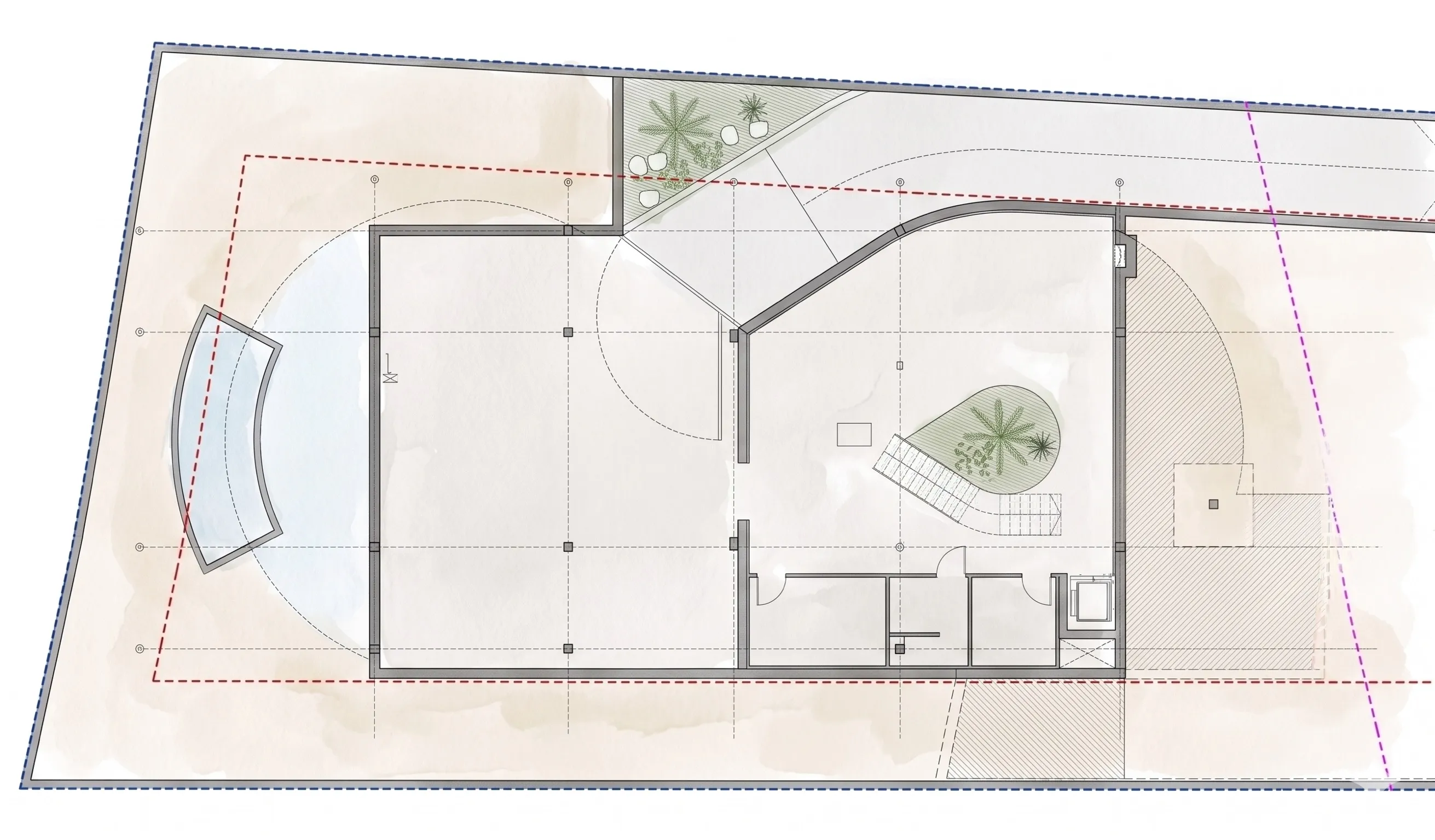 Villa Infinity lower floor plan