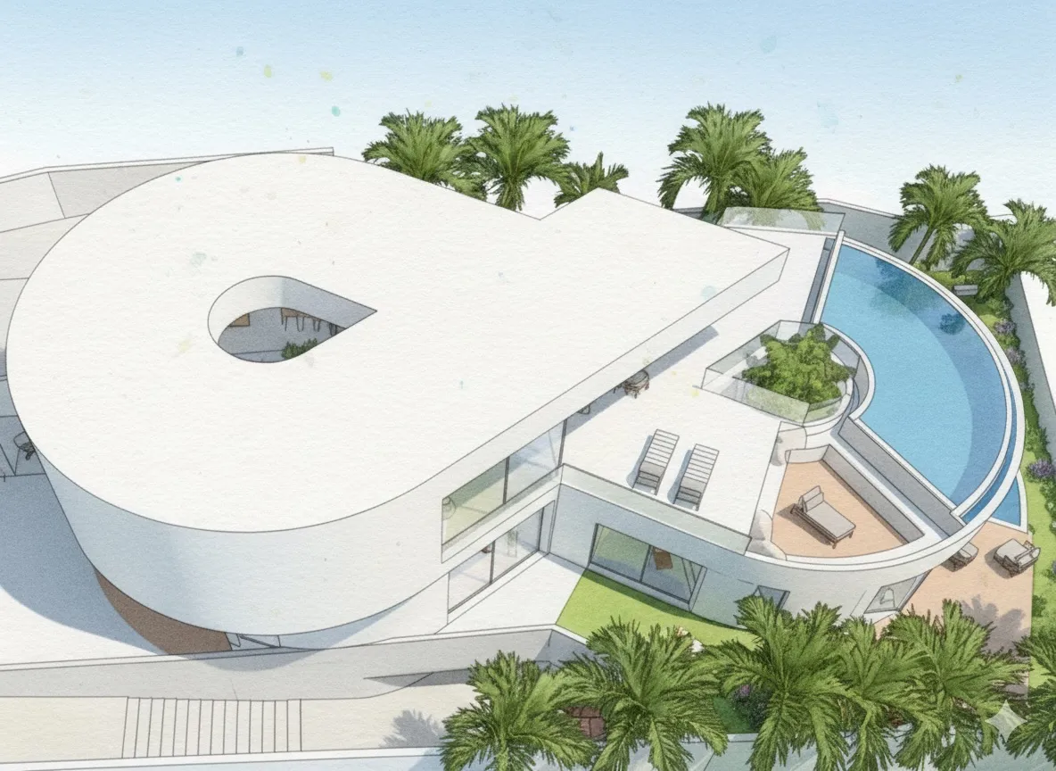 Villa Infinity aerial model