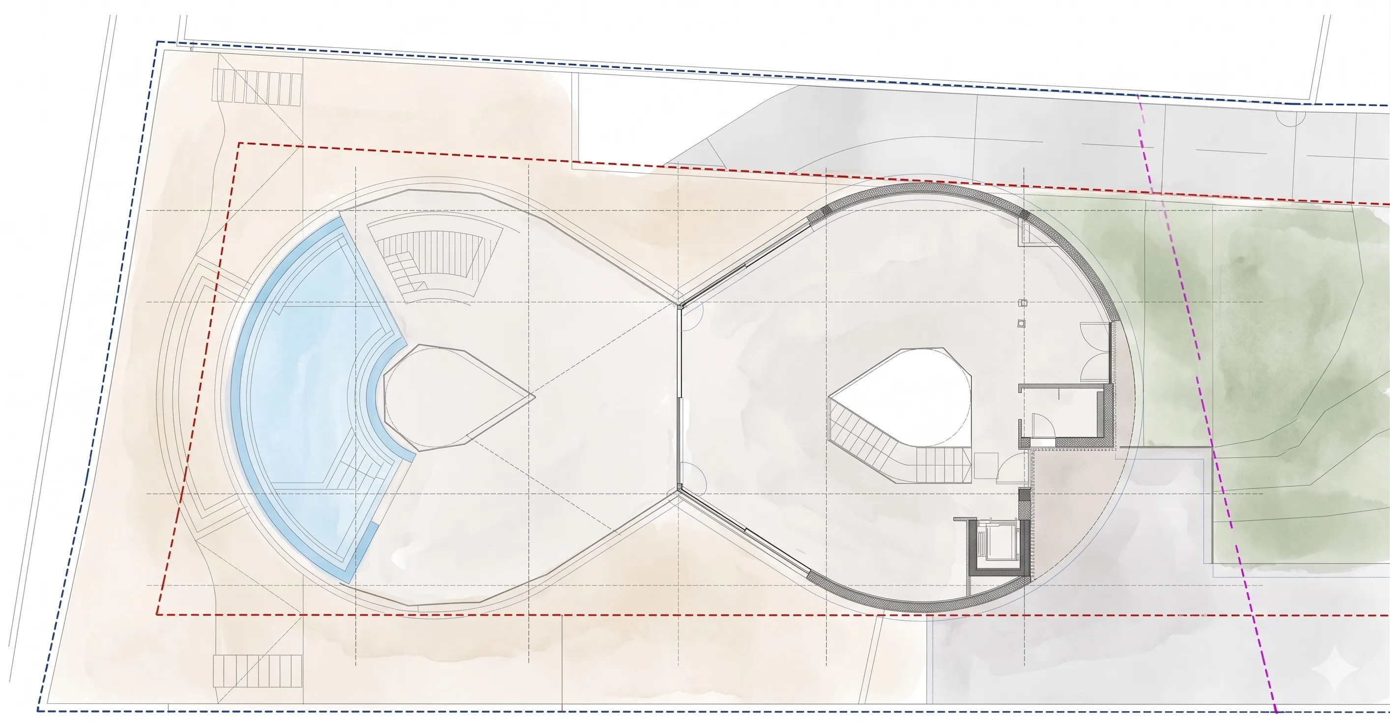 Villa Infinity pool plan
